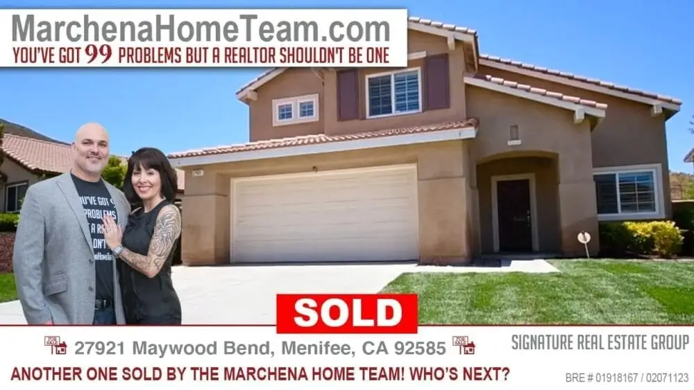 Sold 27921 Maywood Bend Menifee CA 92585