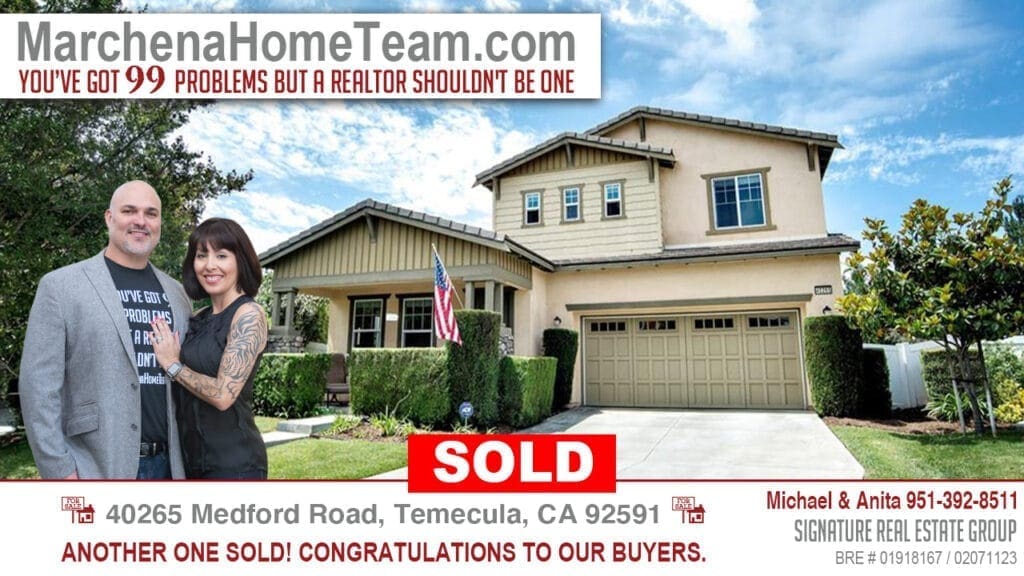 Sold 40265 Medford Road, Temecula CA 92591