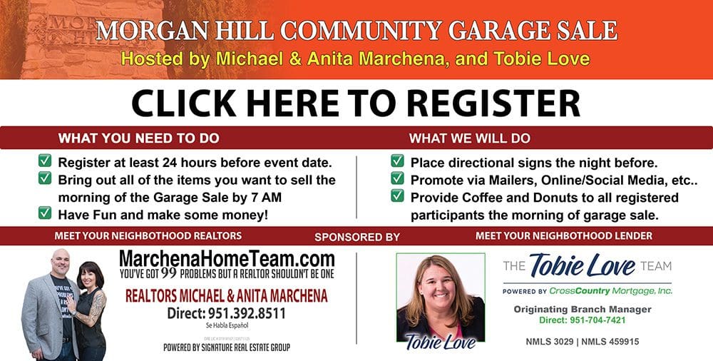 Morgan Hill Garage Sale