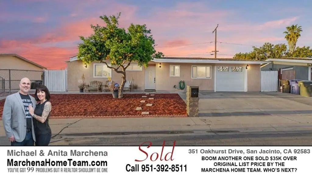 Sold - 351 Oakhurst Drive San Jacinto CA 92583