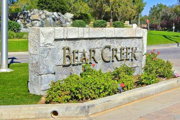 Bear Creek gated golf course community in Murrieta California