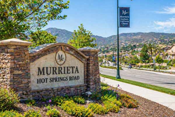 Murrieta Hot Springs area in Murrieta California with homes and nearby amenities