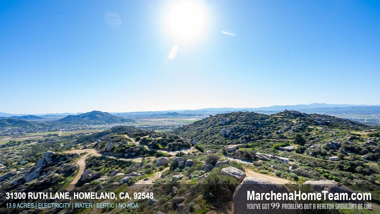 13.9 Acres for Sale in Homeland CA – 31300 Ruth Lane