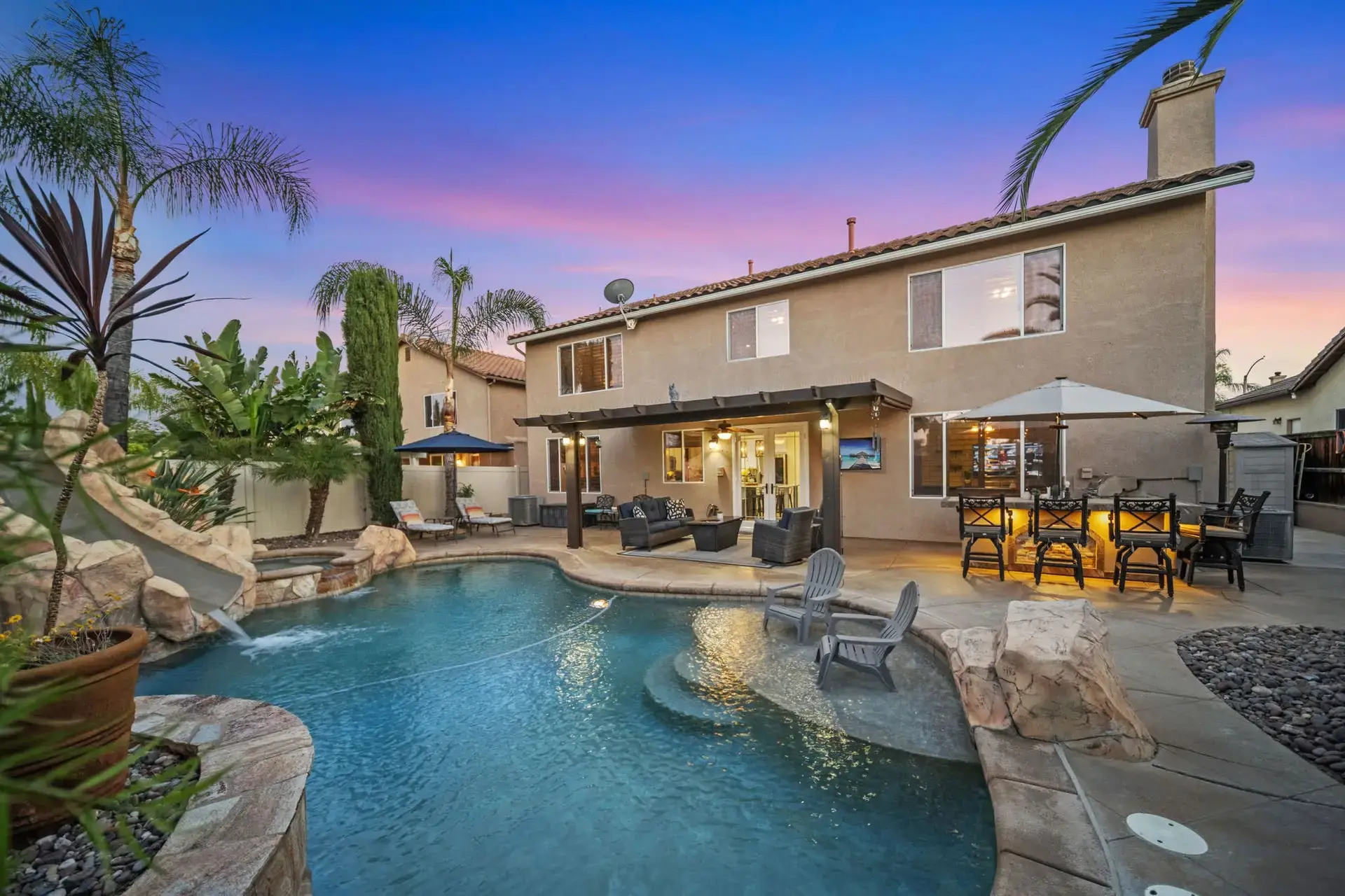 Professional real estate photography of a staged Temecula home