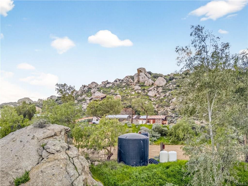 Private well with water tank on 13.9 acre land for sale in Homeland CA