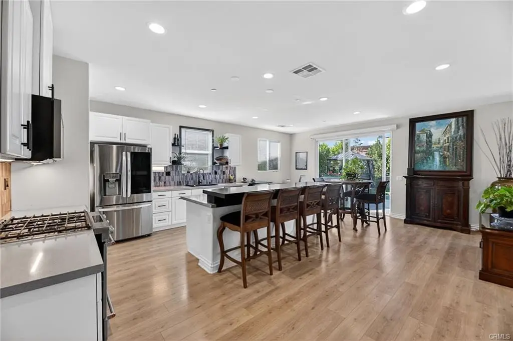 Upgraded kitchen interior at 36275 Firelight in Wildomar CA with large island and open layout