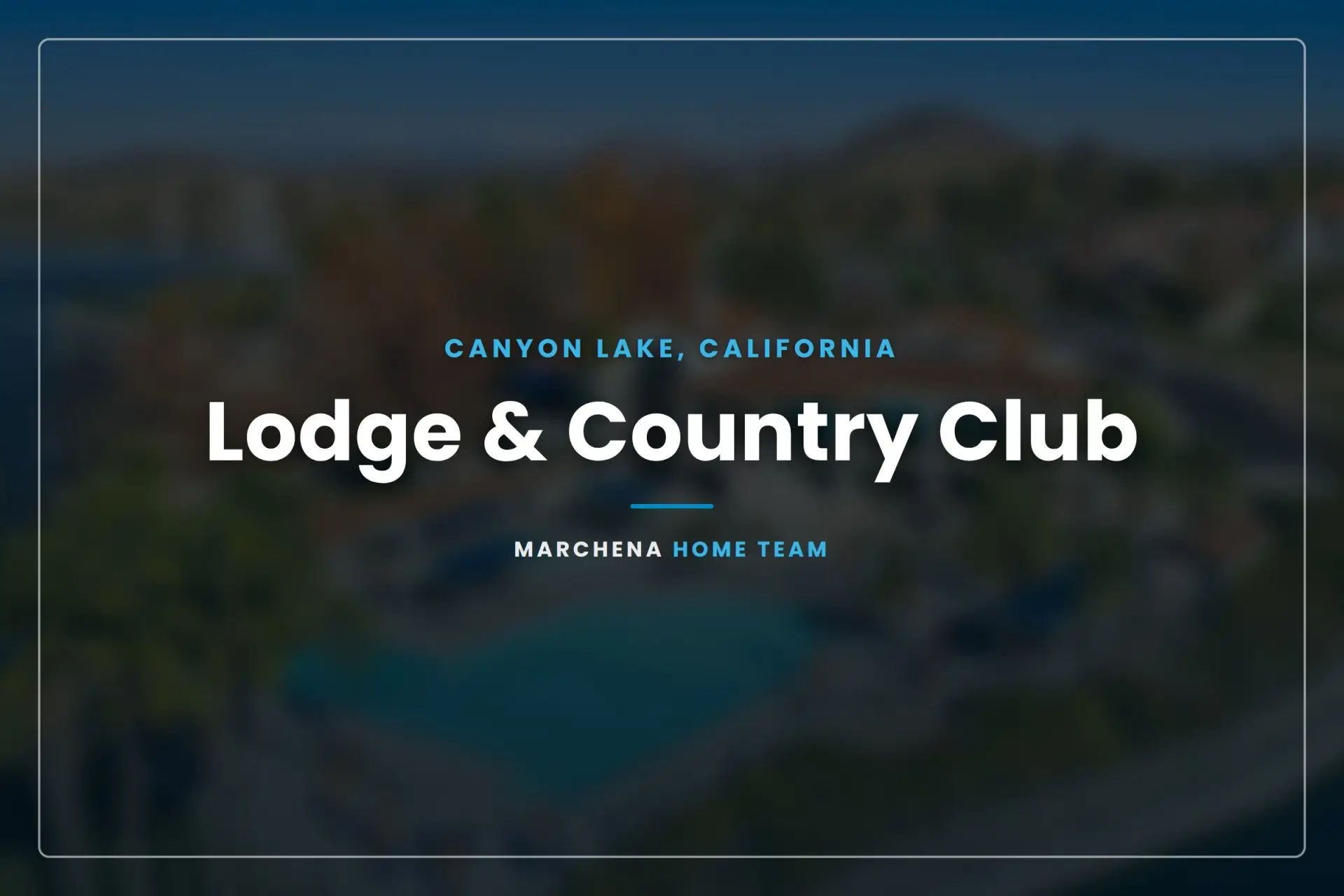 Lodge & Country Club in Canyon Lake, California