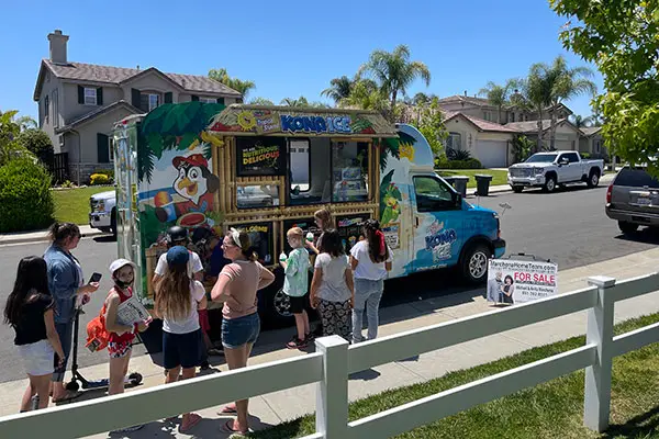 Marchena Home Team Kona Ice event in Crowne Hill Temecula